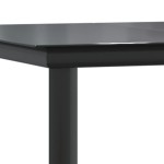 vidaXL Set mobilier de grădină, 3 piese, negru, textilenă și oțel vidaXL Set mobilier de grădină, 3 piese, negru, textilenă și oțel