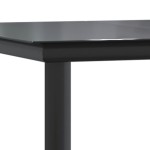 vidaXL Set mobilier de grădină, 5 piese, negru, oțel și textilenă vidaXL Set mobilier de grădină, 5 piese, negru, oțel și textilenă