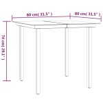 vidaXL Set mobilier de grădină, 5 piese, negru, oțel și textilenă vidaXL Set mobilier de grădină, 5 piese, negru, oțel și textilenă