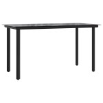 vidaXL Set mobilier de grădină, 5 piese, negru, oțel și textilenă vidaXL Set mobilier de grădină, 5 piese, negru, oțel și textilenă