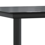 vidaXL Set mobilier de grădină, 5 piese, negru, oțel și textilenă vidaXL Set mobilier de grădină, 5 piese, negru, oțel și textilenă