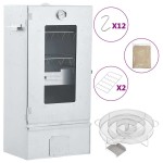 vidaXL Afumătoare cuptor/grătar, generator fum rece, oțel galvanizat vidaXL Afumătoare cuptor/grătar, generator fum rece, oțel galvanizat
