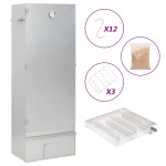 vidaXL Afumătoare cuptor/grătar, generator fum rece, oțel galvanizat vidaXL Afumătoare cuptor/grătar, generator fum rece, oțel galvanizat
