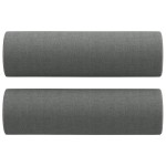 vidaXL Canapea cu 2 locuri cu pernuțe, gri închis, 120 cm, textil vidaXL Canapea cu 2 locuri cu pernuțe, gri închis, 120 cm, textil