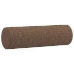 vidaXL Canapea cu 2 locuri cu pernuțe, maro, 140 cm, textil vidaXL Canapea cu 2 locuri cu pernuțe, maro, 140 cm, textil