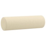 vidaXL Canapea cu 2 locuri cu pernuțe, crem, 120 cm, textil