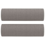 vidaXL Canapea cu 2 locuri cu pernuțe, gri taupe, 120 cm, textil vidaXL Canapea cu 2 locuri cu pernuțe, gri taupe, 120 cm, textil