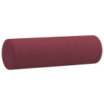 vidaXL Canapea cu 3 locuri cu pernuțe, roșu vin, 180 cm, textil vidaXL Canapea cu 3 locuri cu pernuțe, roșu vin, 180 cm, textil