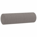 vidaXL Canapea cu 3 locuri cu pernuțe, gri taupe, 180 cm, textil