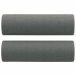 vidaXL Canapea cu 2 locuri cu pernuțe, gri închis, 140 cm, textil vidaXL Canapea cu 2 locuri cu pernuțe, gri închis, 140 cm, textil