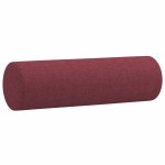 vidaXL Canapea cu 2 locuri cu pernuțe, roșu vin, 140 cm, textil