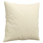 vidaXL Canapea cu 2 locuri cu pernuțe, crem, 120 cm, piele ecologică vidaXL Canapea cu 2 locuri cu pernuțe, crem, 120 cm, piele ecologică
