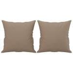 vidaXL Canapea cu 2 locuri cu pernuțe, cappuccino, 120 cm, piele eco. vidaXL Canapea cu 2 locuri cu pernuțe, cappuccino, 120 cm, piele eco.