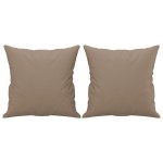 vidaXL Canapea cu 2 locuri cu pernuțe, cappuccino, 140 cm, piele eco. vidaXL Canapea cu 2 locuri cu pernuțe, cappuccino, 140 cm, piele eco.