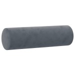 vidaXL Canapea cu 2 locuri cu pernuțe, gri închis, 120 cm, catifea vidaXL Canapea cu 2 locuri cu pernuțe, gri închis, 120 cm, catifea