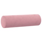 vidaXL Canapea cu 2 locuri cu pernuțe, roz, 140 cm, catifea