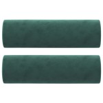 vidaXL Canapea cu 3 locuri cu pernuțe, verde închis, 180 cm, catifea vidaXL Canapea cu 3 locuri cu pernuțe, verde închis, 180 cm, catifea