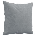vidaXL Canapea cu 2 locuri cu pernuțe, gri deschis, 120 cm, textil vidaXL Canapea cu 2 locuri cu pernuțe, gri deschis, 120 cm, textil