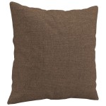 vidaXL Canapea cu 2 locuri cu pernuțe, maro, 120 cm, textil