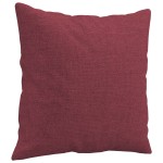 vidaXL Canapea cu 2 locuri cu pernuțe, roșu vin, 120 cm, textil vidaXL Canapea cu 2 locuri cu pernuțe, roșu vin, 120 cm, textil