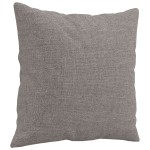 vidaXL Canapea cu 2 locuri cu pernuțe, gri taupe, 140 cm, textil vidaXL Canapea cu 2 locuri cu pernuțe, gri taupe, 140 cm, textil