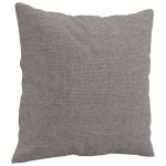 vidaXL Canapea cu 3 locuri cu pernuțe, gri taupe, 180 cm, textil