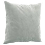 vidaXL Canapea cu 2 locuri cu pernuțe, gri deschis, 120 cm, catifea vidaXL Canapea cu 2 locuri cu pernuțe, gri deschis, 120 cm, catifea