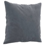 vidaXL Canapea cu 2 locuri cu pernuțe, gri închis, 120 cm, catifea vidaXL Canapea cu 2 locuri cu pernuțe, gri închis, 120 cm, catifea