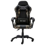 vidaXL Scaun de jocuri, negru și camuflaj, piele ecologică vidaXL Scaun de jocuri, negru și camuflaj, piele ecologică