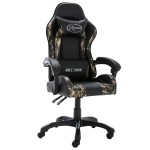 vidaXL Scaun de jocuri, negru și camuflaj, piele ecologică vidaXL Scaun de jocuri, negru și camuflaj, piele ecologică
