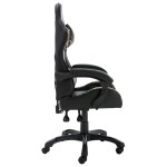vidaXL Scaun de jocuri, negru și camuflaj, piele ecologică vidaXL Scaun de jocuri, negru și camuflaj, piele ecologică