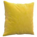 vidaXL Canapea cu 2 locuri cu pernuțe, galben, 140 cm, catifea vidaXL Canapea cu 2 locuri cu pernuțe, galben, 140 cm, catifea