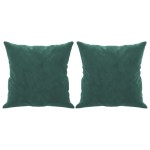 vidaXL Canapea cu 3 locuri cu pernuțe, verde închis, 180 cm, catifea vidaXL Canapea cu 3 locuri cu pernuțe, verde închis, 180 cm, catifea