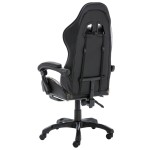 vidaXL Scaun de jocuri cu taburet, negru și camuflaj, piele ecologică vidaXL Scaun de jocuri cu taburet, negru și camuflaj, piele ecologică