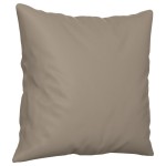 vidaXL Canapea cu 2 locuri, cu perne, gri taupe, 120 cm, microfibră vidaXL Canapea cu 2 locuri, cu perne, gri taupe, 120 cm, microfibră
