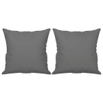 vidaXL Canapea cu 2 locuri, cu perne, gri, 120 cm, microfibră vidaXL Canapea cu 2 locuri, cu perne, gri, 120 cm, microfibră
