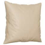 vidaXL Canapea cu 2 locuri, cu perne, crem, 120 cm, microfibră
