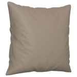 vidaXL Canapea cu 2 locuri, cu perne, gri taupe, 140 cm, microfibră