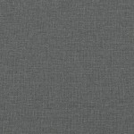 vidaXL Fotoliu canapea cu taburet, gri închis, 60 cm, textil