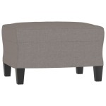 vidaXL Canapea cu 3 locuri și taburet, taupe, 180 cm, material textil vidaXL Canapea cu 3 locuri și taburet, taupe, 180 cm, material textil