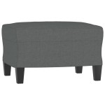 vidaXL Canapea cu 3 locuri și taburet, gri închis, 180 cm, textil vidaXL Canapea cu 3 locuri și taburet, gri închis, 180 cm, textil