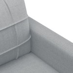 vidaXL Set de canapele cu perne, 4 piese, gri deschis, textil vidaXL Set de canapele cu perne, 4 piese, gri deschis, textil