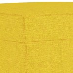 vidaXL Set de canapele cu perne, 3 piese, galben deschis, textil vidaXL Set de canapele cu perne, 3 piese, galben deschis, textil