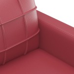vidaXL Set de canapele cu perne, 4 piese, roșu vin, piele ecologică vidaXL Set de canapele cu perne, 4 piese, roșu vin, piele ecologică