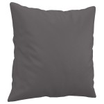 vidaXL Set de canapele cu perne, 3 piese, gri, piele ecologică vidaXL Set de canapele cu perne, 3 piese, gri, piele ecologică