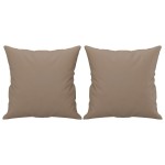 vidaXL Set de canapele cu perne, 4 piese, cappuccino, piele ecologică vidaXL Set de canapele cu perne, 4 piese, cappuccino, piele ecologică