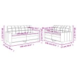 vidaXL Set de canapele cu perne, 2 piese, negru, piele ecologică vidaXL Set de canapele cu perne, 2 piese, negru, piele ecologică
