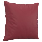 vidaXL Set de canapele cu perne, 2 piese, roșu vin, piele ecologică vidaXL Set de canapele cu perne, 2 piese, roșu vin, piele ecologică