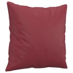vidaXL Set de canapele cu perne, 2 piese, roșu vin, piele ecologică vidaXL Set de canapele cu perne, 2 piese, roșu vin, piele ecologică