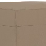 vidaXL Set de canapele cu perne, 3 piese, cappuccino, piele ecologică vidaXL Set de canapele cu perne, 3 piese, cappuccino, piele ecologică